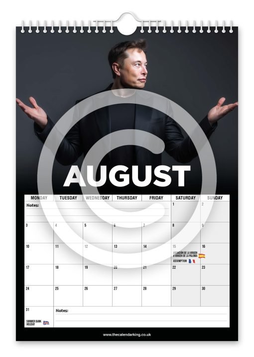 Elon Musk Novelty Calendar - Image 9