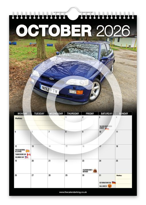 Escort Cosworth Novelty Calendar - Image 11