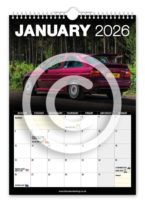 Escort Cosworth Novelty Calendar - Image 2