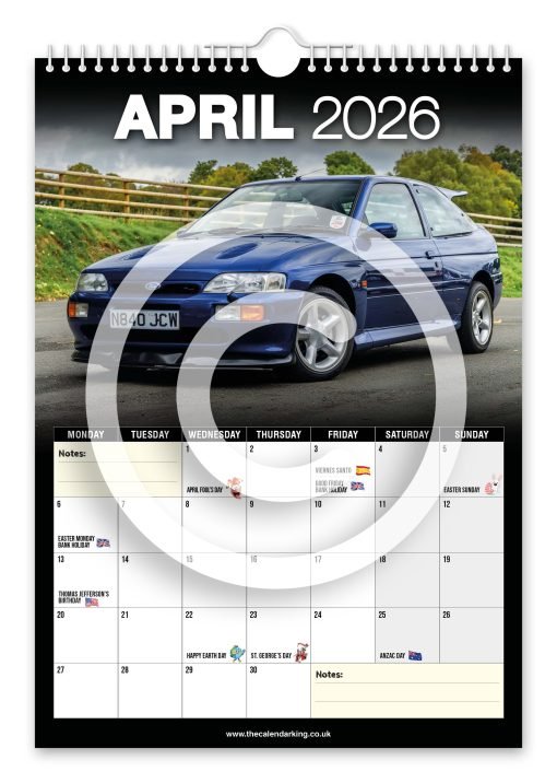 Escort Cosworth Novelty Calendar - Image 5