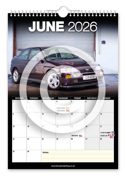 Escort Cosworth Novelty Calendar - Image 7