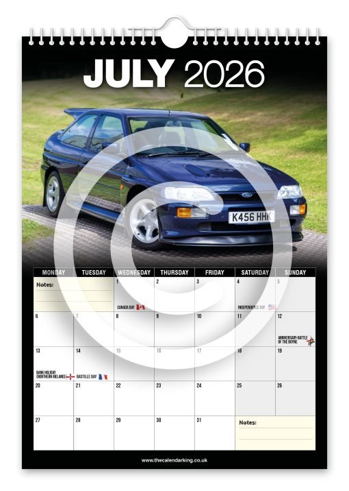 Escort Cosworth Novelty Calendar - Image 8