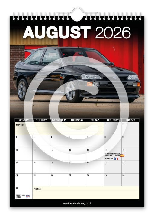 Escort Cosworth Novelty Calendar - Image 9