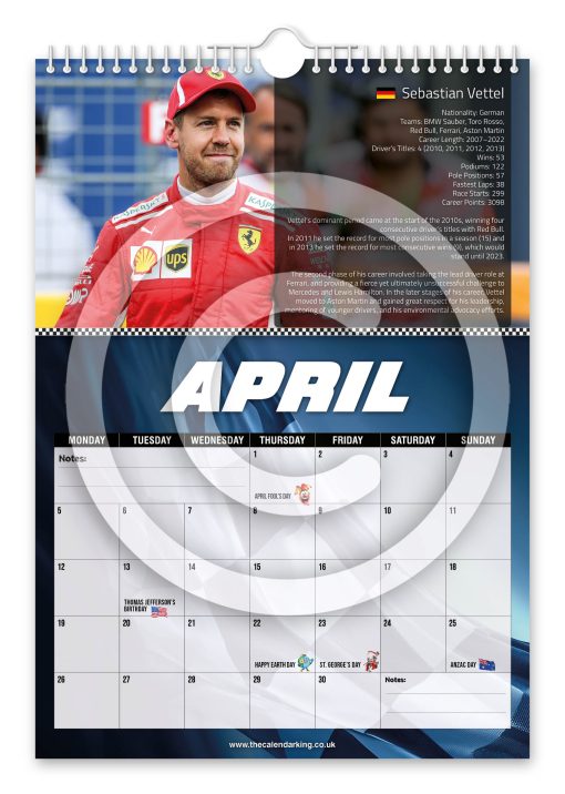 Formula One Greats - Novelty Calendar - Image 5