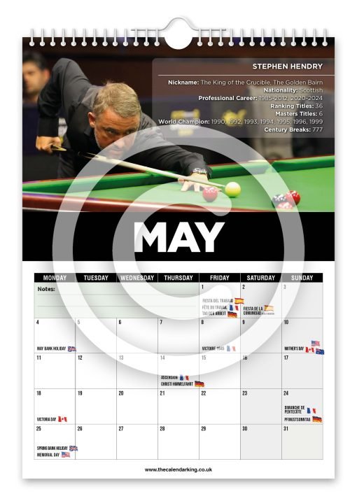 Snooker Legends Novelty Calendar - Image 6