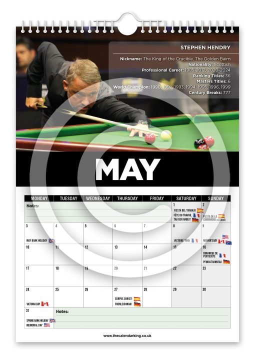 Snooker Legends Novelty Calendar - Image 6