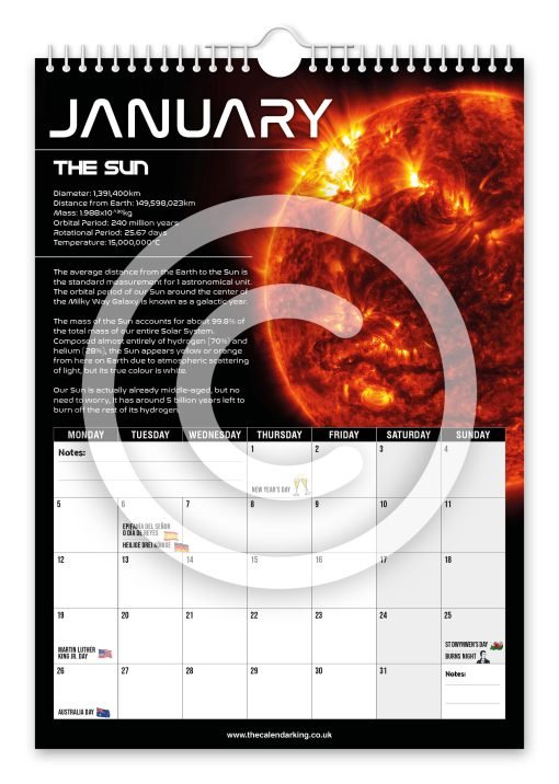 Space Novelty Calendar - Image 2