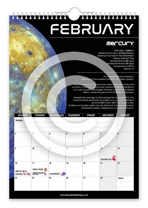 Space Novelty Calendar - Image 3