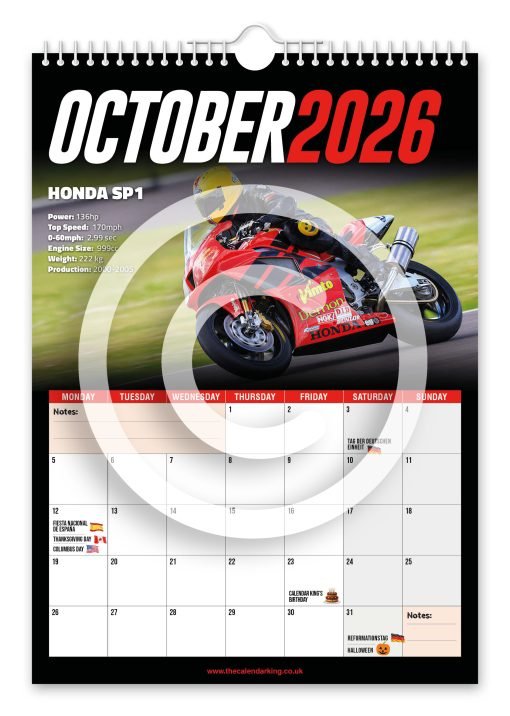 Superbikes Novelty Calendar - Image 11