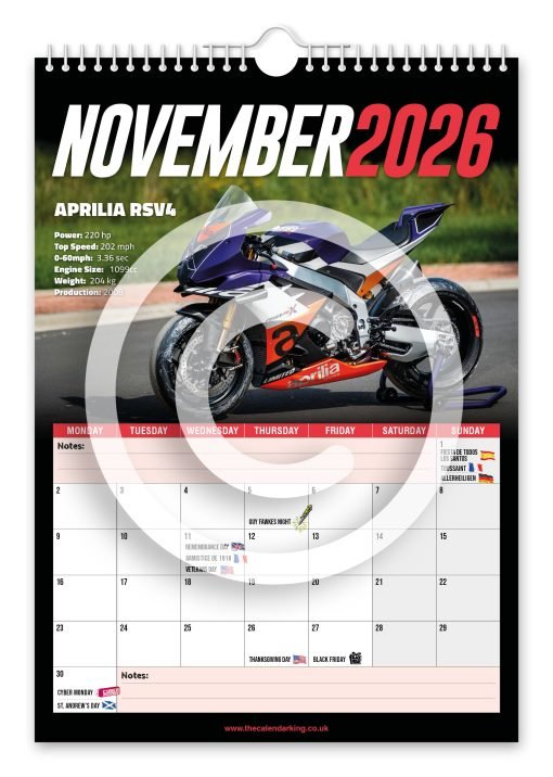 Superbikes Novelty Calendar - Image 12