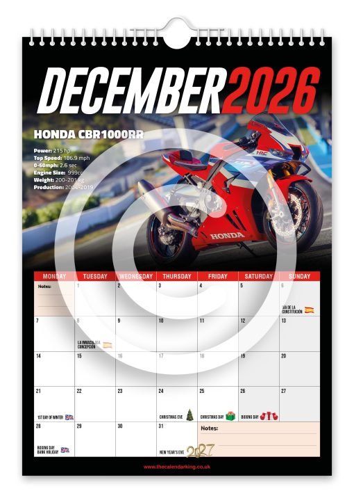Superbikes Novelty Calendar - Image 13