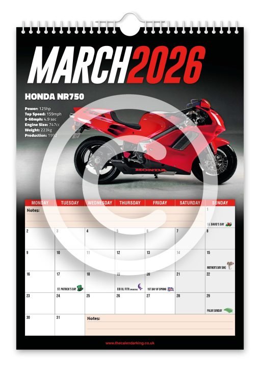 Superbikes Novelty Calendar - Image 4