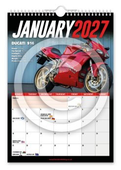Alternative view of Superbikes Novelty Calendar