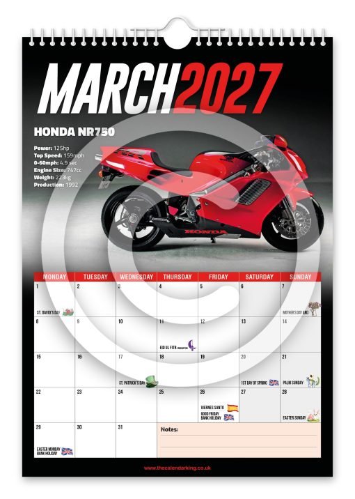 Superbikes Novelty Calendar - Image 4