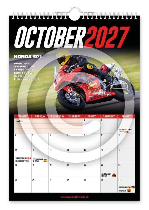 Superbikes Novelty Calendar - Image 11