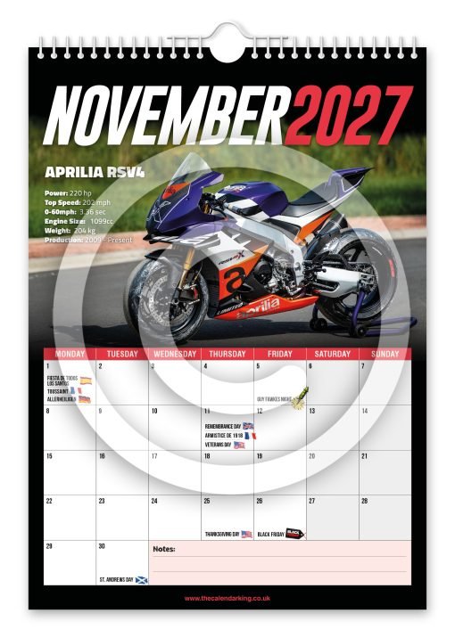 Superbikes Novelty Calendar - Image 12