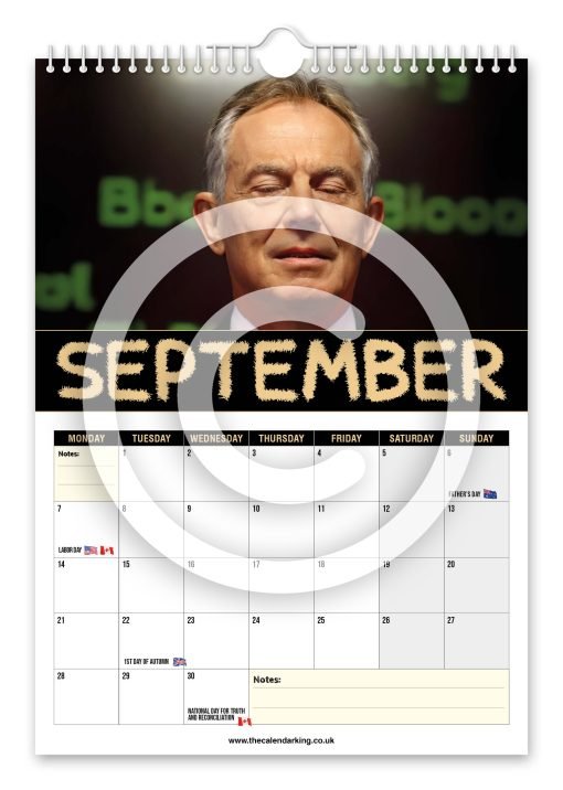 Tony Bliar Novelty Calendar - Image 10
