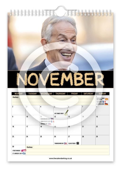 Tony Bliar Novelty Calendar - Image 12