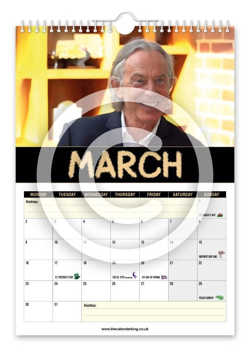 Tony Bliar Novelty Calendar - Image 4