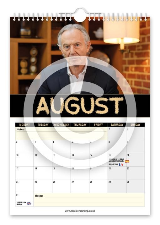 Tony Bliar Novelty Calendar - Image 9