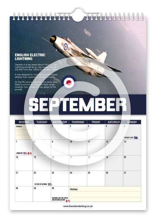 World's Greatest Fighter Jets Novelty Calendar - Image 10