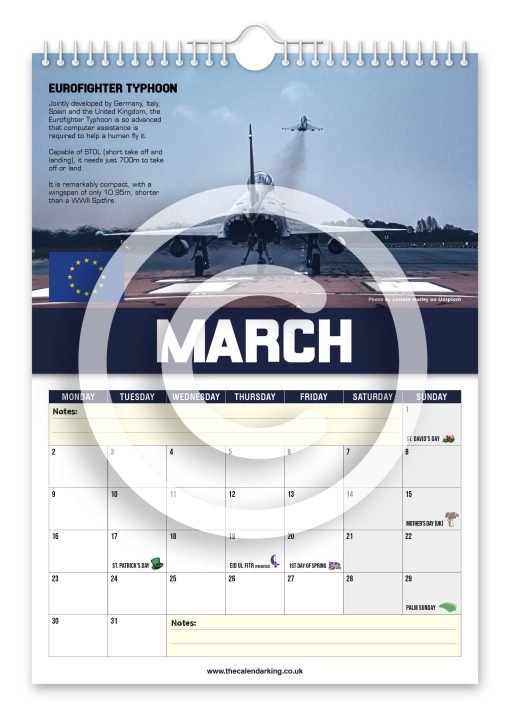 World's Greatest Fighter Jets Novelty Calendar - Image 4