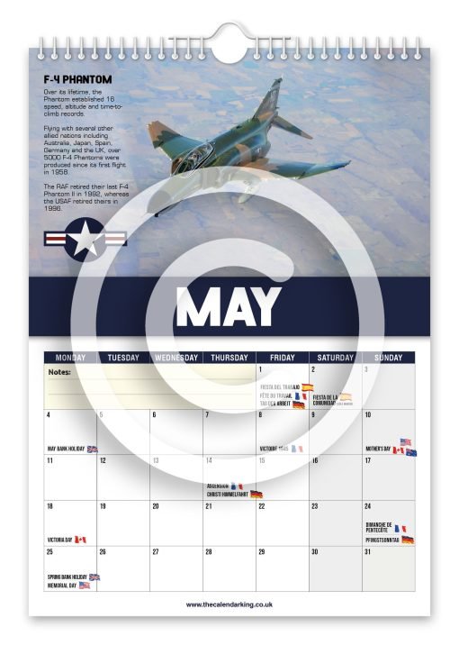 World's Greatest Fighter Jets Novelty Calendar - Image 6