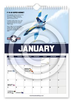 Alternative view of World's Greatest Fighter Jets Novelty Calendar