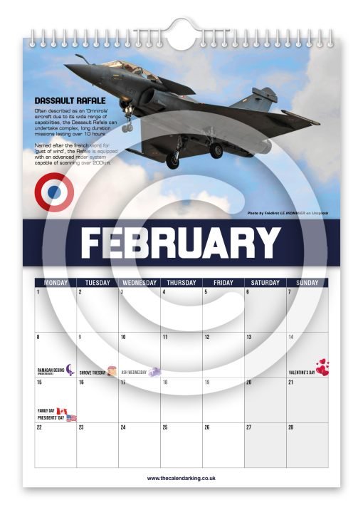 World's Greatest Fighter Jets Novelty Calendar - Image 3