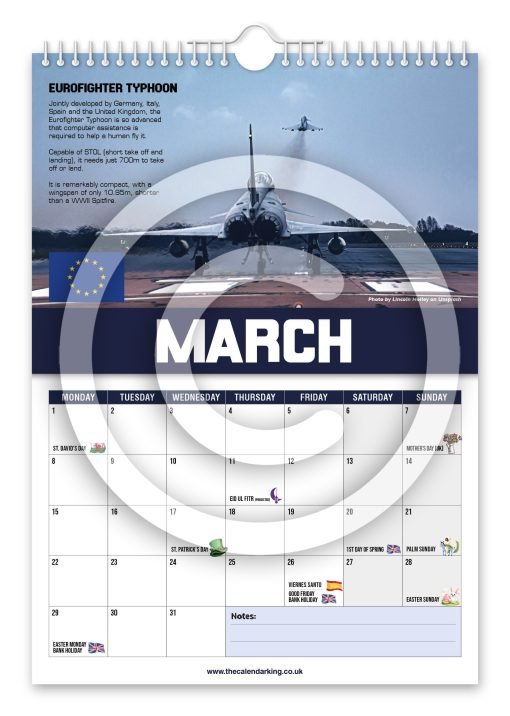 World's Greatest Fighter Jets Novelty Calendar - Image 4