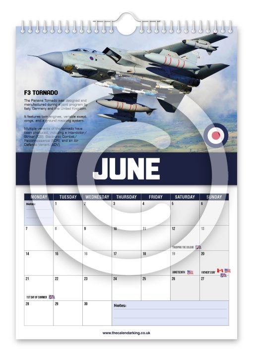 World's Greatest Fighter Jets Novelty Calendar - Image 7