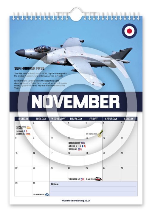 World's Greatest Fighter Jets Novelty Calendar - Image 12