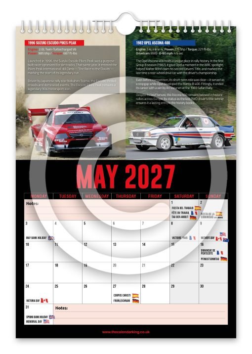 World's Greatest Rally Cars Novelty Calendar - Image 6