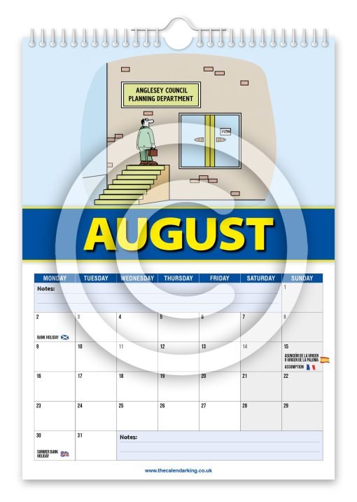 Anglesey Council Novelty Calendar - Image 9