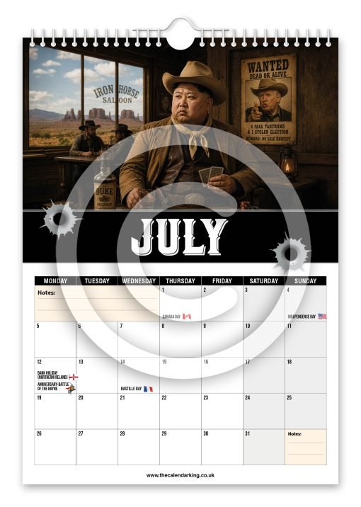 Jong Wayne Novelty Calendar - Image 8