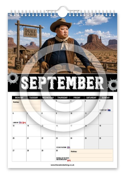 Jong Wayne Novelty Calendar - Image 10