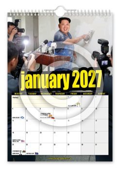 Alternative view of Skim Jong-Un Novelty Calendar