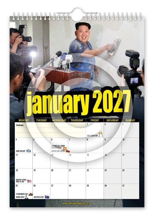 Skim Jong-Un Novelty Calendar - Image 2