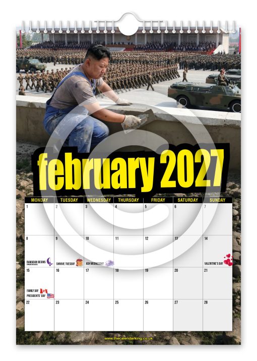 Skim Jong-Un Novelty Calendar - Image 3