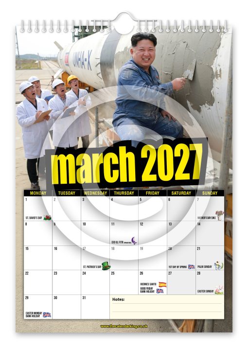Skim Jong-Un Novelty Calendar - Image 4