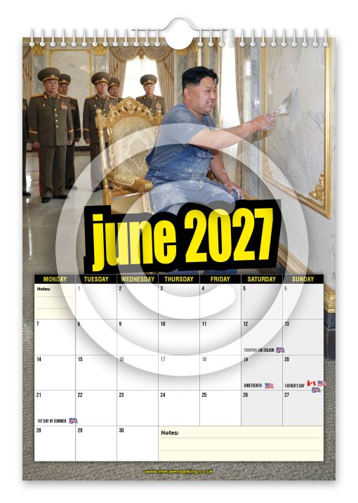 Skim Jong-Un Novelty Calendar - Image 7