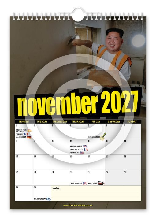 Skim Jong-Un Novelty Calendar - Image 12