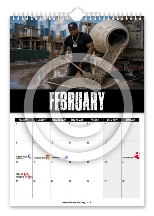 50 Cement Novelty Calendar - Image 3