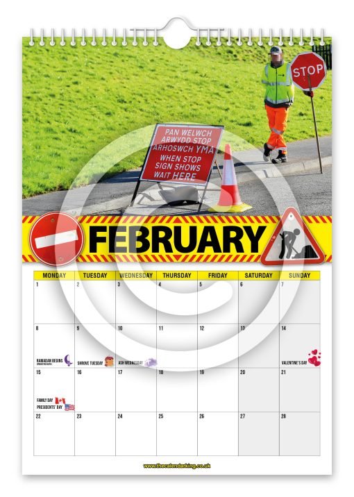 Anglesey Roadworks Novelty Calendar - Image 3
