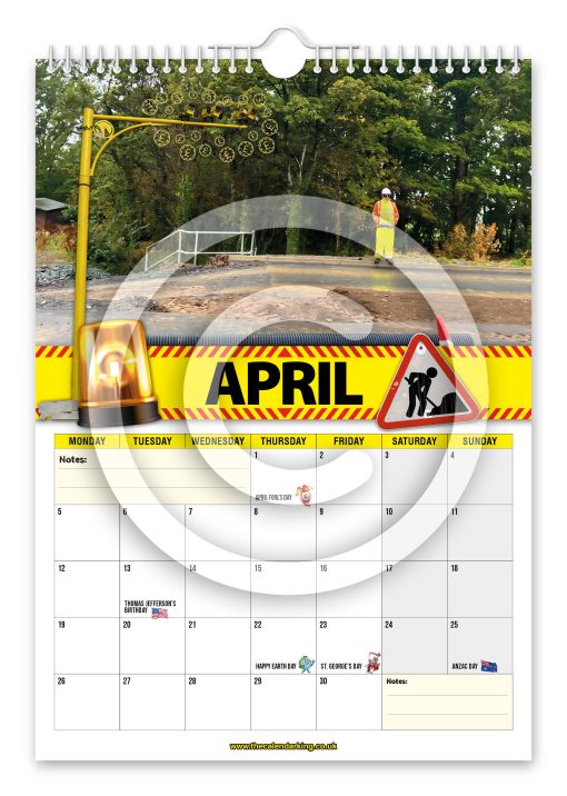 Anglesey Roadworks Novelty Calendar - Image 5