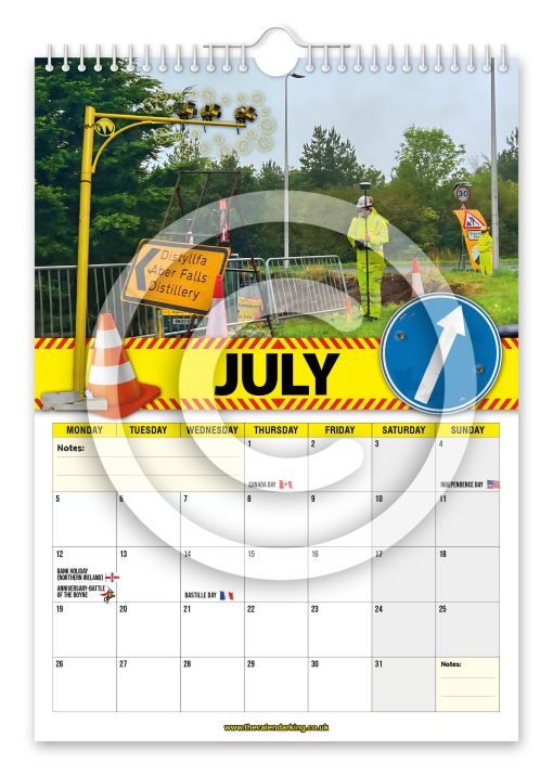 Anglesey Roadworks Novelty Calendar - Image 8