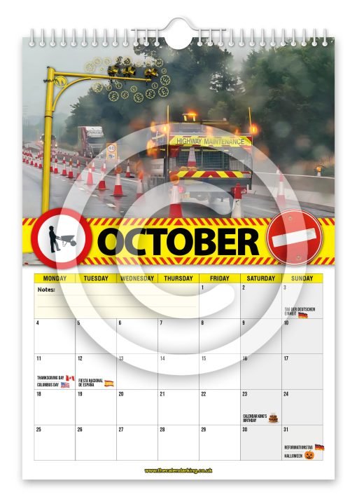 Anglesey Roadworks Novelty Calendar - Image 11