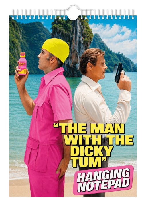 The Man with the Dicky Tum - A4 Hanging Notepad
