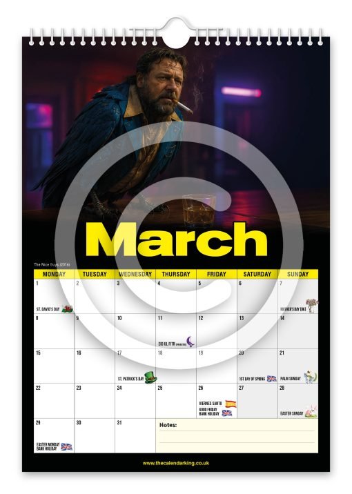 Russel Crow Novelty Calendar - Image 4