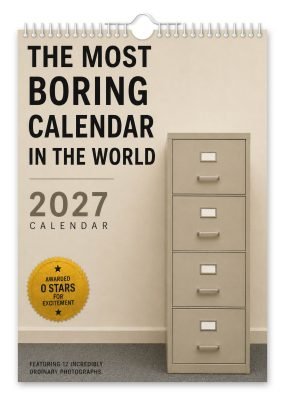 The Most Boring Calendar in The World Novelty Calendar
